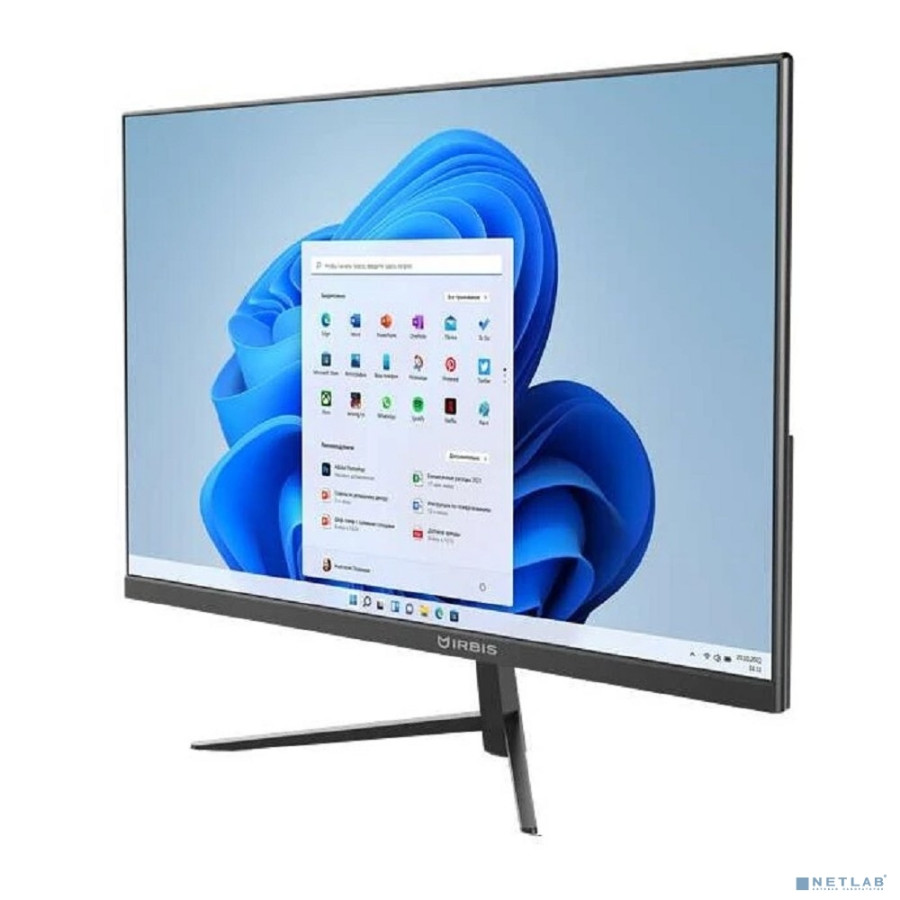 IRBIS SMART AIO 24; 23.8“(i3-1215U;8GB(2666MHz);SSD256GB;IPS;16:9;1000:1;250Cd/m2;5ms;1920x1080x75Hz;HDMI(IN);USB-C;2*USB2.0;3*USB3.2A;RJ45;CardR;WebC