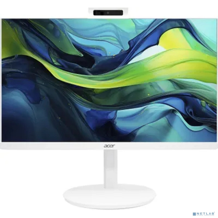 Моноблок Acer Aspire C24A-GRPL 23.8" Full HD Core 5 120U (1.4) 16Gb SSD512Gb Graphics CR Windows 11 Home GbitEth WiFi BT 90W клавиатура мышь Cam белый